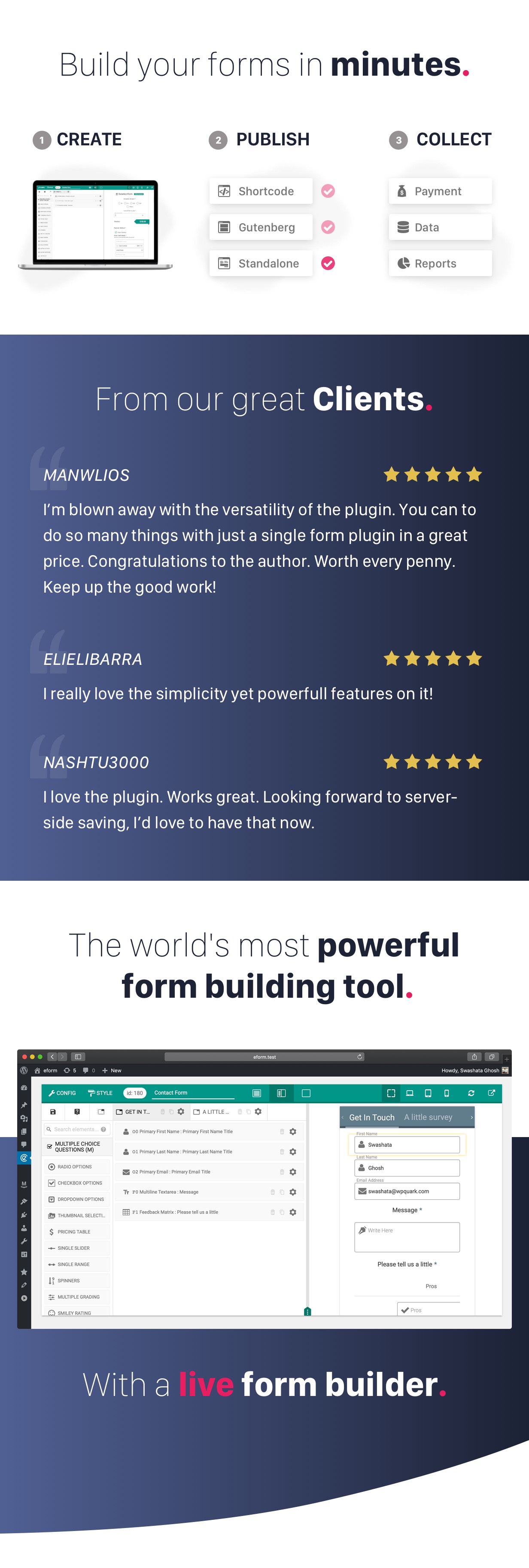 eForm - Creador de formularios de WordPress