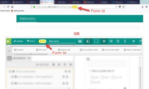 Note down the form ID