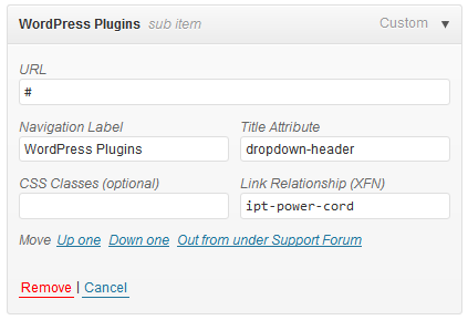 Adding Dropdown Headers between nav items
