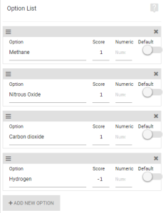 Multiple Options Score