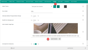Change form header image