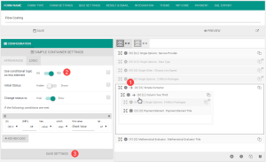 Conditional logic simple container