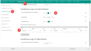 Conditional Logic on Submit Button