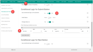 Conditional Logic on Submit Button