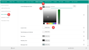 Set email accent color