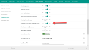 Highlight Correct Option