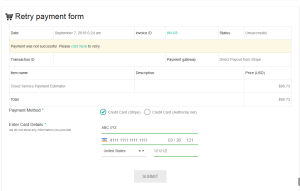 Payment Retry Method
