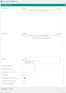 Exporter Settings