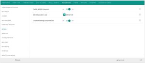 Mailster integration settings