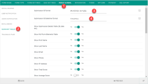 Accessing the setting