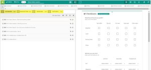 Setup containers and elements