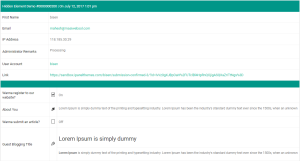 Hidden Element Submission