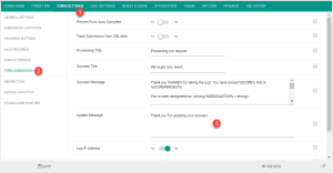 Update Success Message