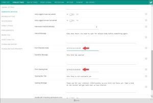 submission limitation by date