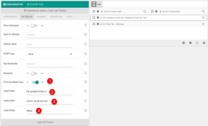 Fill in the blank setting