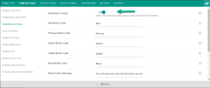 hide default button toolbar