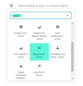 Add Popup Block