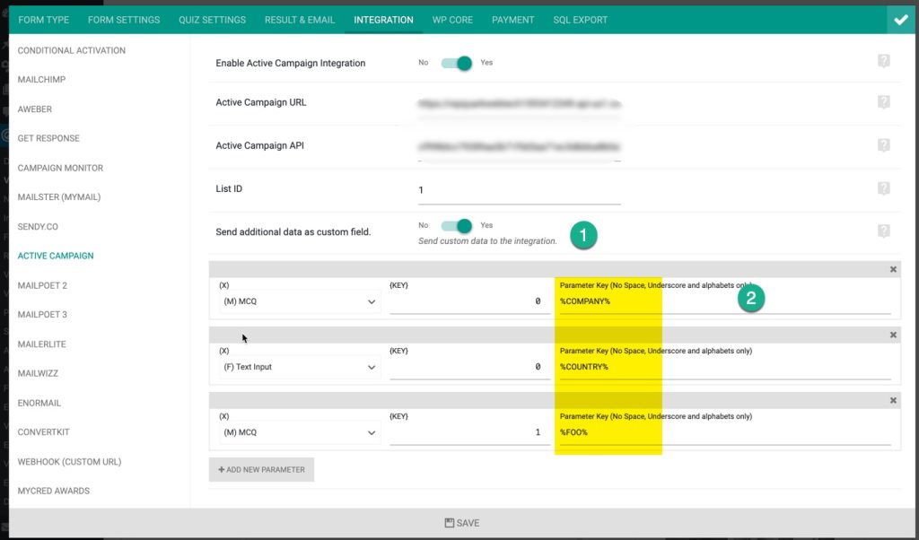 Active Campaign Integration with eForm - eForm