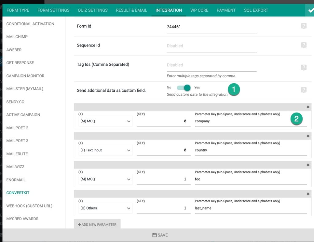 Convertkit Integration with eForm WordPress Form Builder - eForm